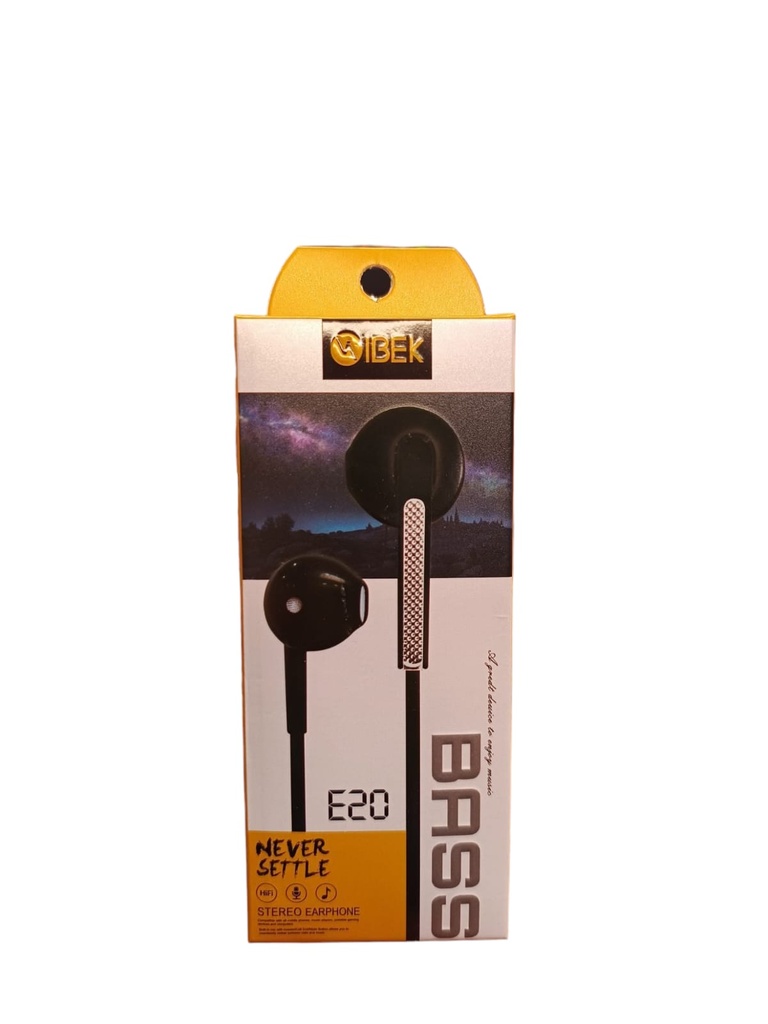 AURICULAR MANO LIBRE CON CABLE E20