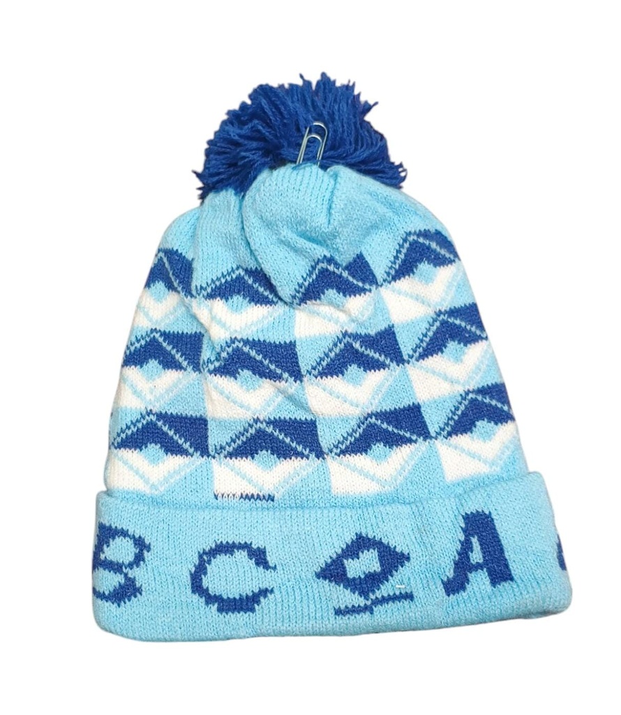 Gorro para niños con pompón ABC