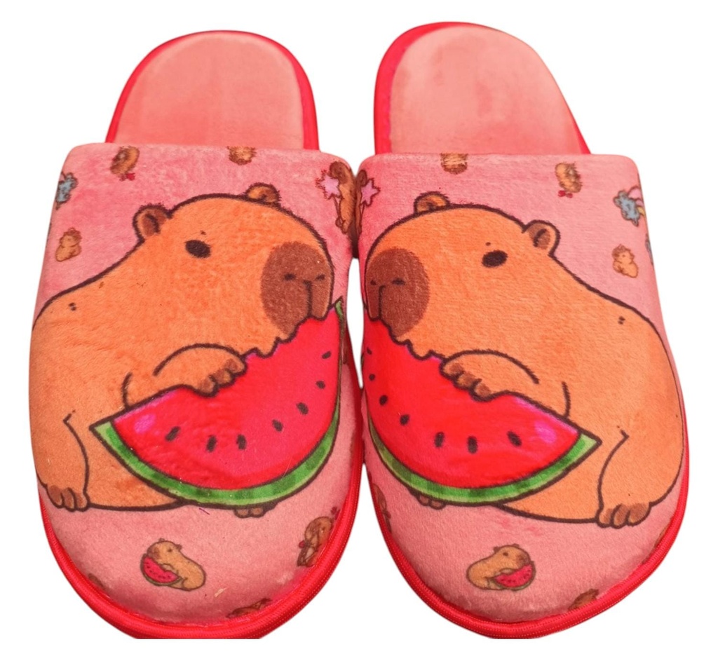 [ART3612] Pantufla capibara estampada