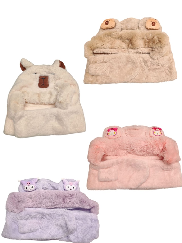 Gorro bufanda personajes