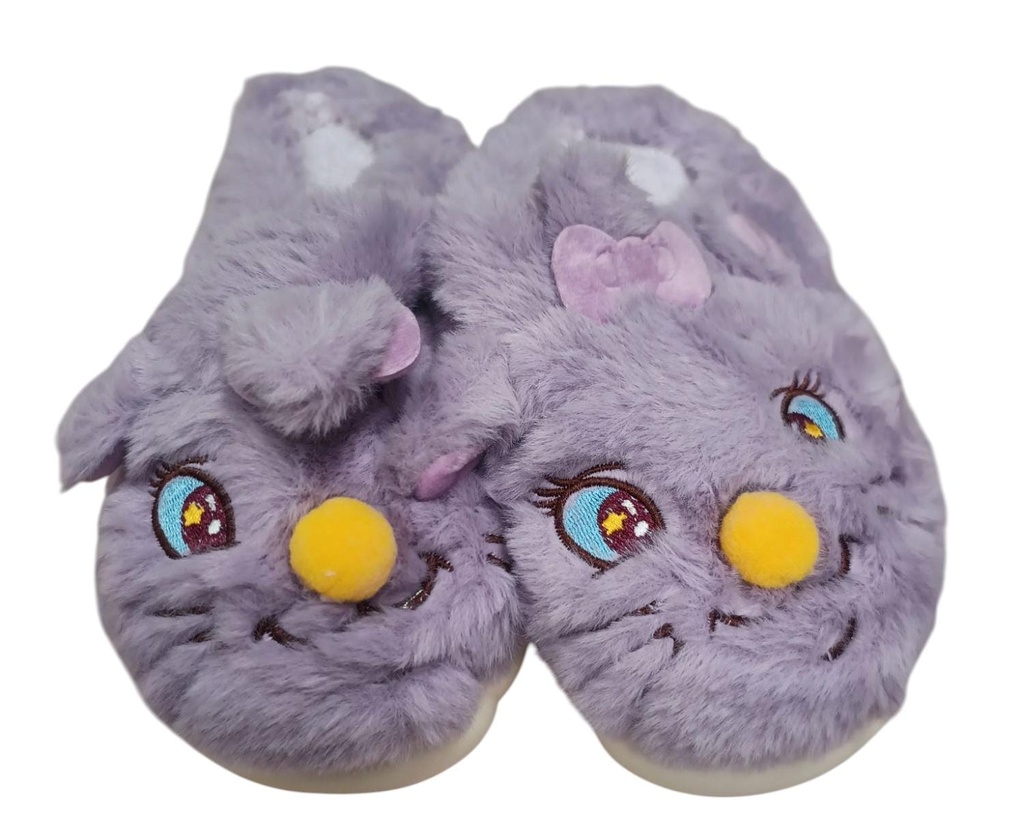 Pantuflas gatito saltelón - Talle 30-35