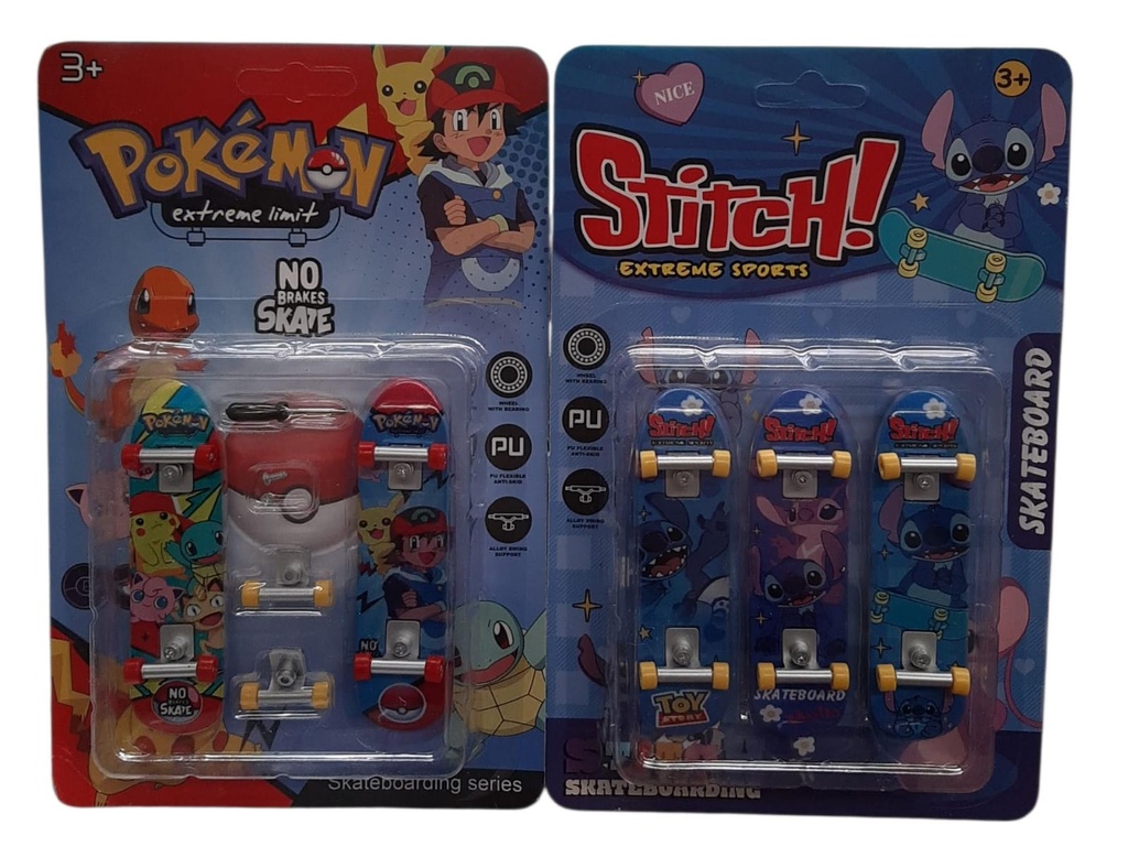 [ART3722] PATINETA DEDO POKEMON/STITCH