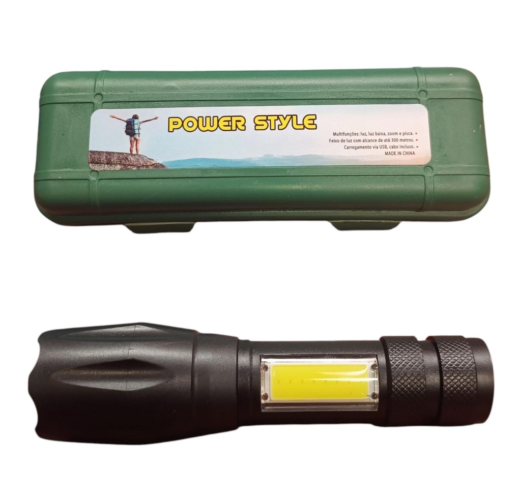 [ART3790] LINTERNA RECAR POWER STYLE EN ESTUCHE (LINTERNA 2)