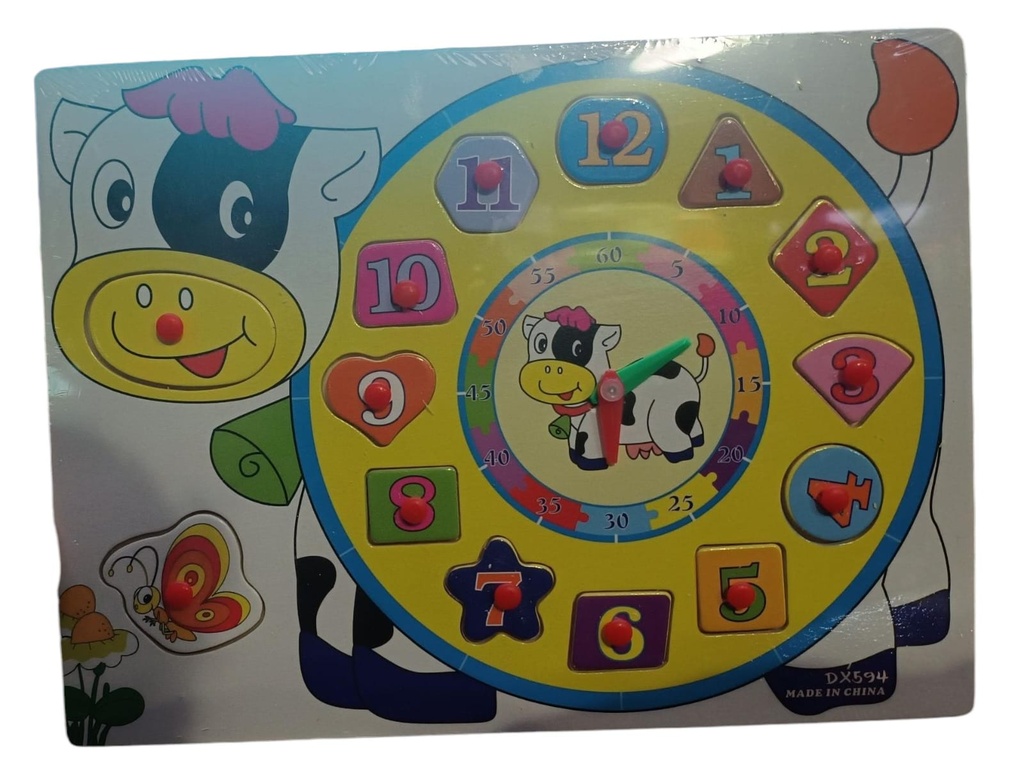 ROMPECABEZAS VACA RELOJ