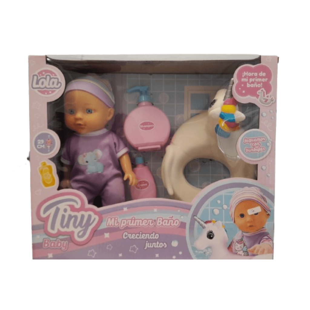 BEBOTE TINY MI PRIMER BAÑO CUNICORNIO Y ACCESORIOS