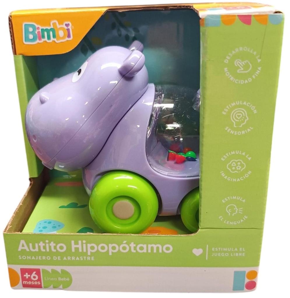 BIMBI AUTITO HIPOPOTAMO ARRASTRE