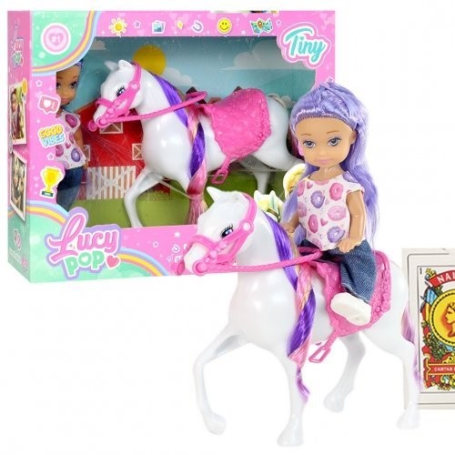 TINY MUÑECA LUCY POP C/CABALLO Y ACCESORIOS