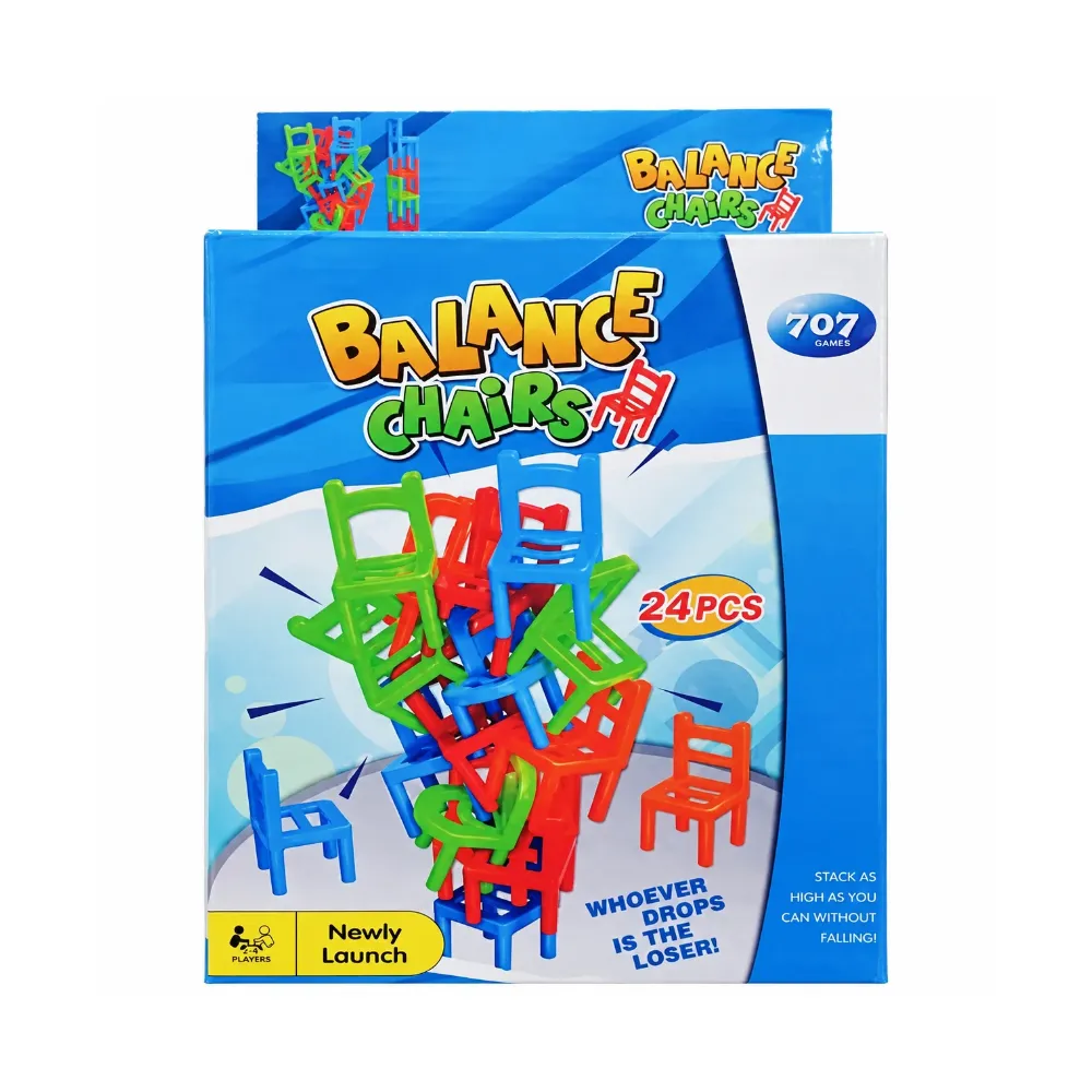 Juego de mesa torre de sillas locas