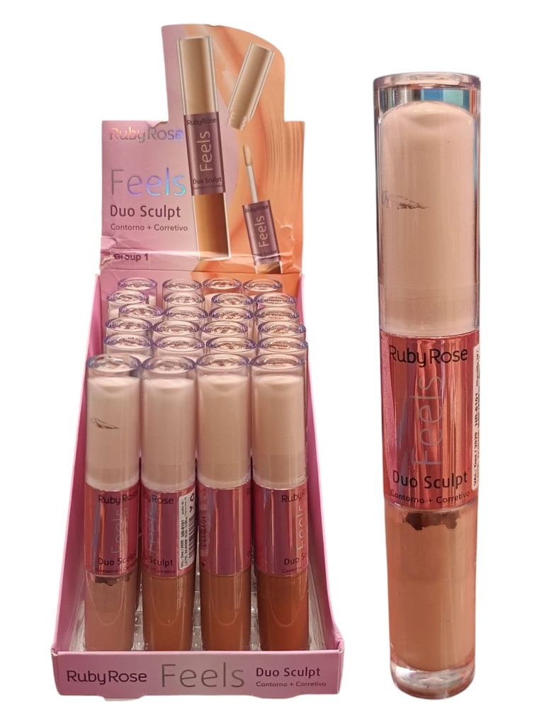 Corrector feels Ruby Rosé duo sculpt (Castanha 20)