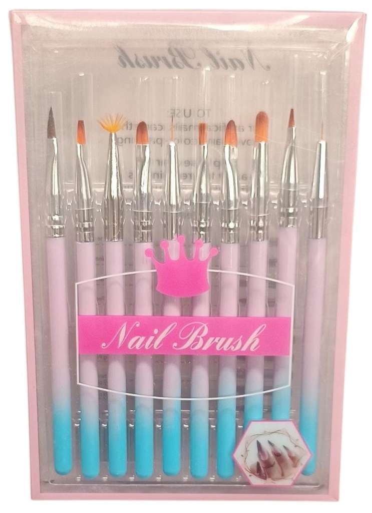 Pincel manicura x10 corona