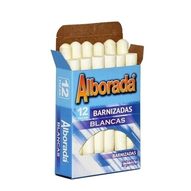 🔵Tizas Alborada Blanca x12
