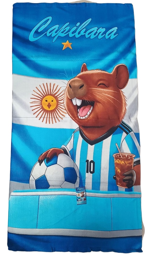 [ART3942] TOALLON INFANTIL MICROFIBRA (CAPIBARA, STITCH,LABUBU)