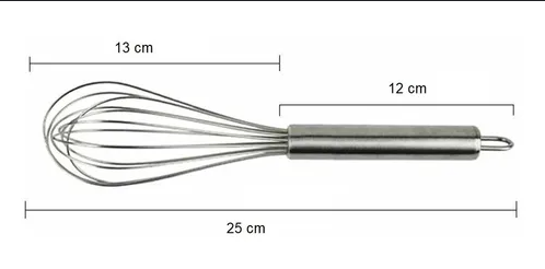 BATIDOR DE ACERO 12CM