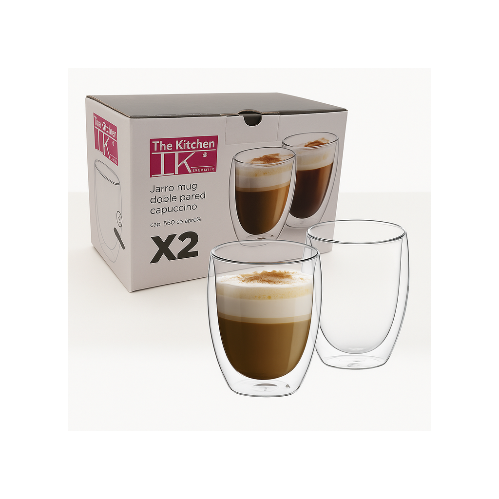 JARROS CAPUCHINO X2 DOBLE PARED