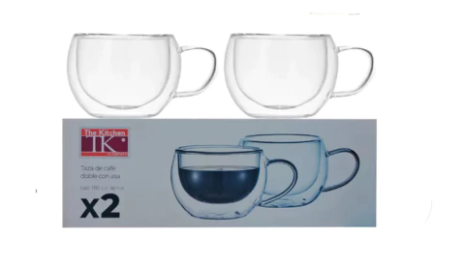 TAZAS DE CAFE X2 C/ASA DH915