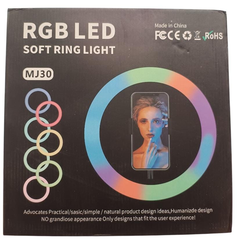 ARO DE LUZ RGB 30CM 12 PULGADA MJ-30 RGB