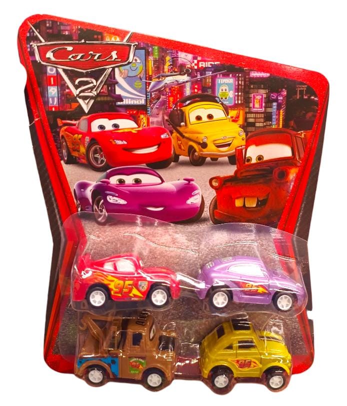 AUTO CARS X4 EN BLISTER
