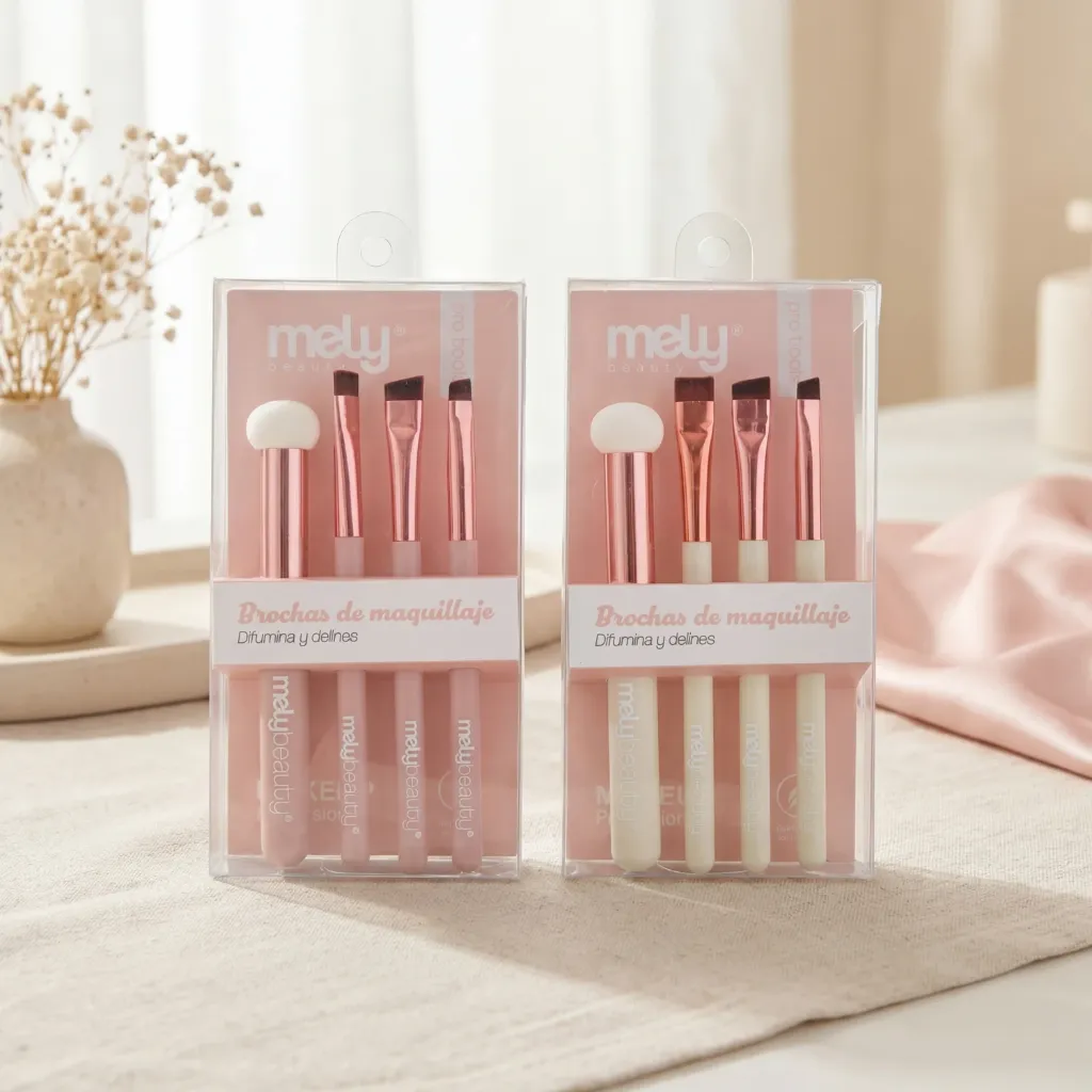 Brochas para maquillaje profesional Mely x4