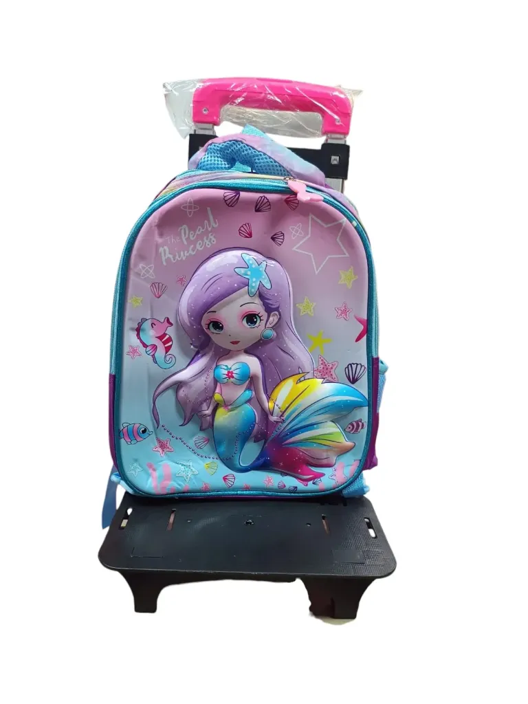 MOCHILA C/CARRO 12" PERSONAJES 3D