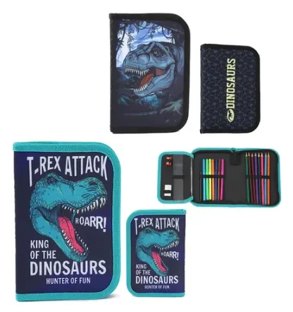 🔵CARTUCHERA ESCOLAR 1 PISO TRENDY C/UTILES (Gamer)