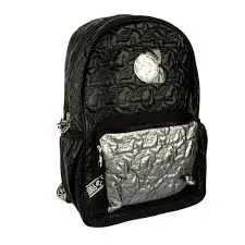 🔵Mochila Moda Footy Puffer verde-negra