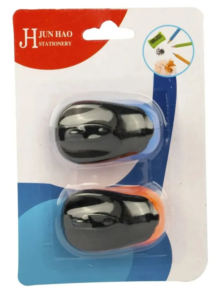 🔵Sacapuntas con Depósito Blister x2 Forma de Mouse