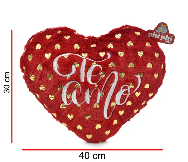 Peluche Corazón C/Brillo Phi Phi Toys
