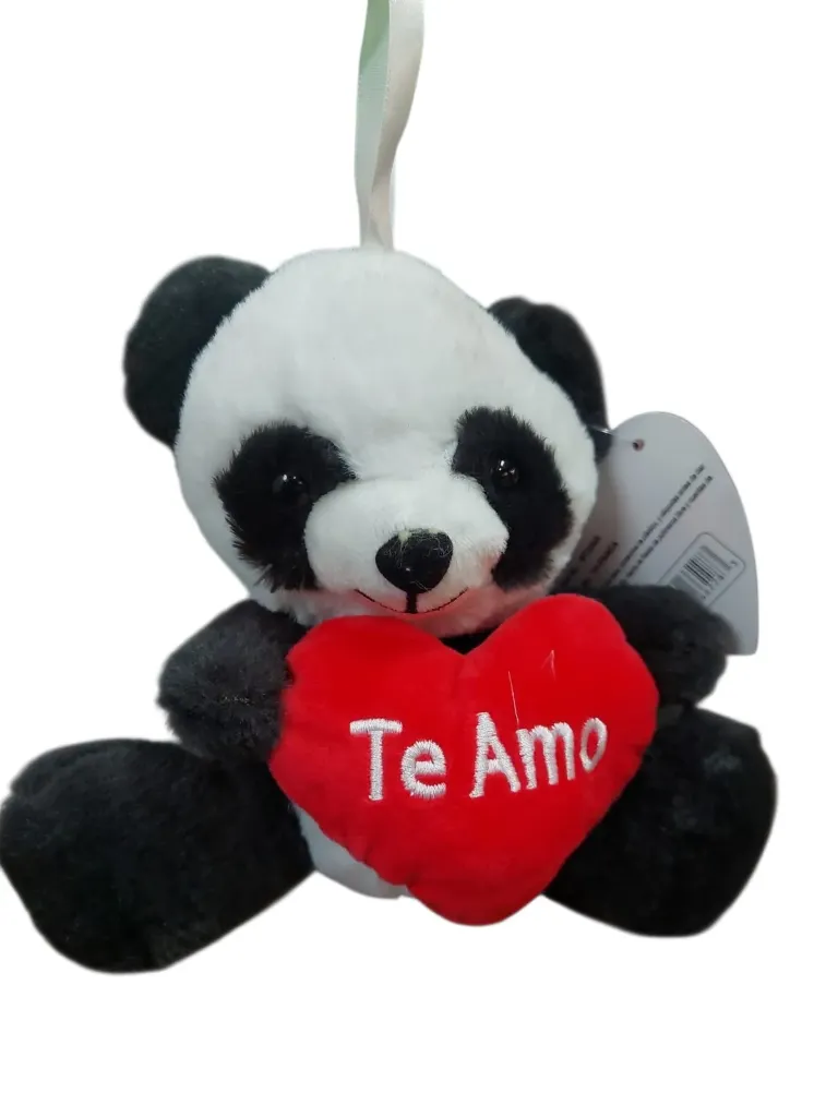 PELUCHE OSO PANDA CON CORAZON CHICO