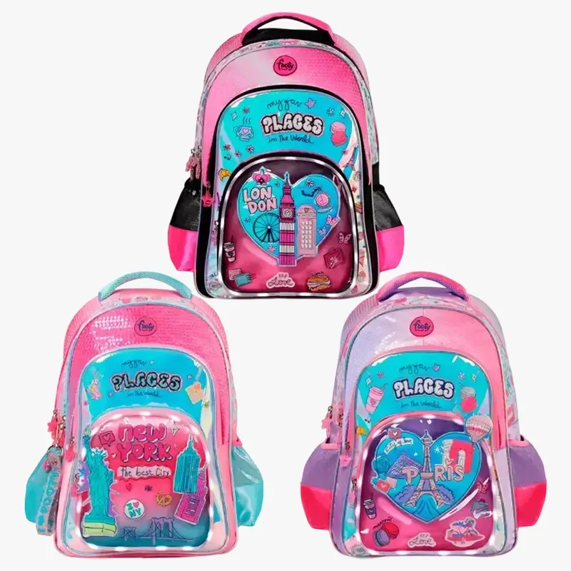 🔵MOCHILA FOOTY LONDON ESPALDA C/LUZ