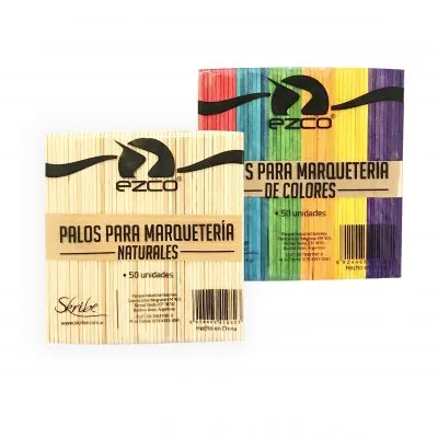 🔵PALITO P/HELADO MADERA NATURAL X 50UN (Color)