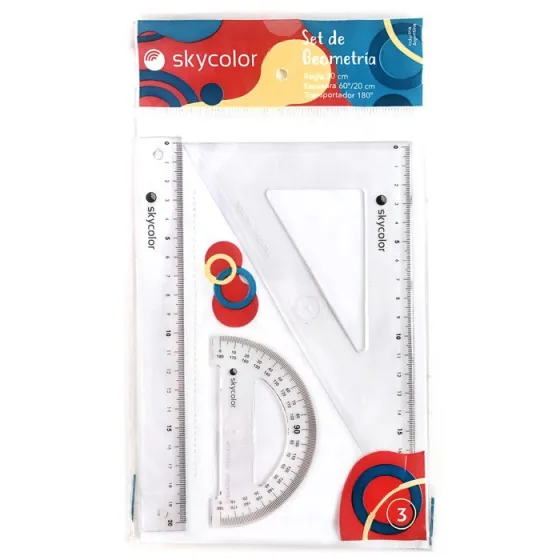 🔵JUEGO GEOMETRICO SKYCOLOR 3 PIEZAS
