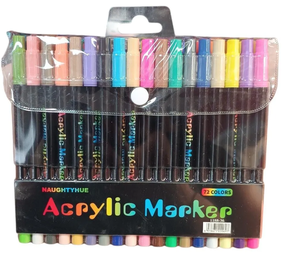 MARCADOR DOBLE ACRYLIC MARKER X36