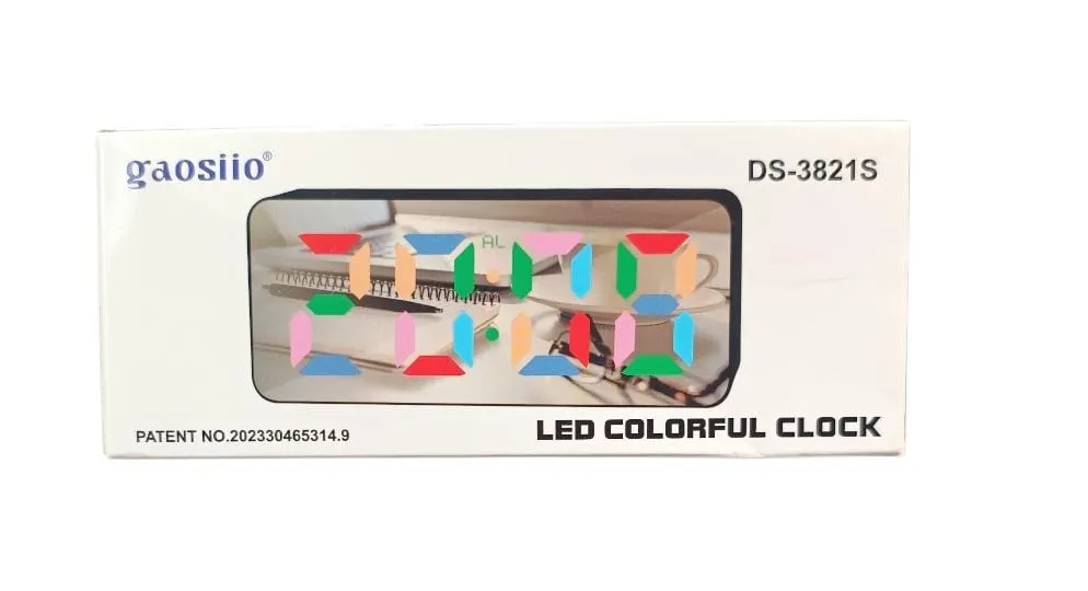 RELOJ DIGITAL ESPEJO RGB