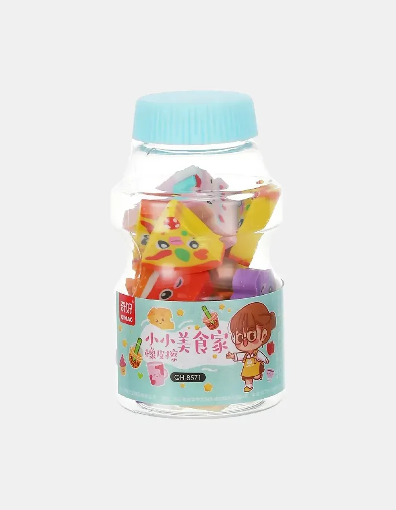 GOMA DE BORRAR BOTELLITA X18