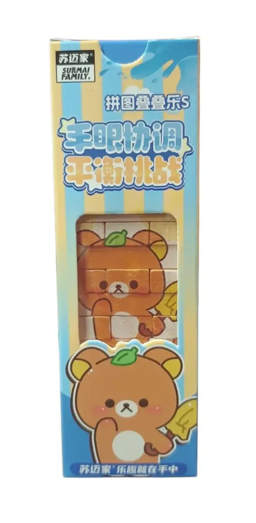 🔴MINI JENGA JUEGO DE MESA OSO