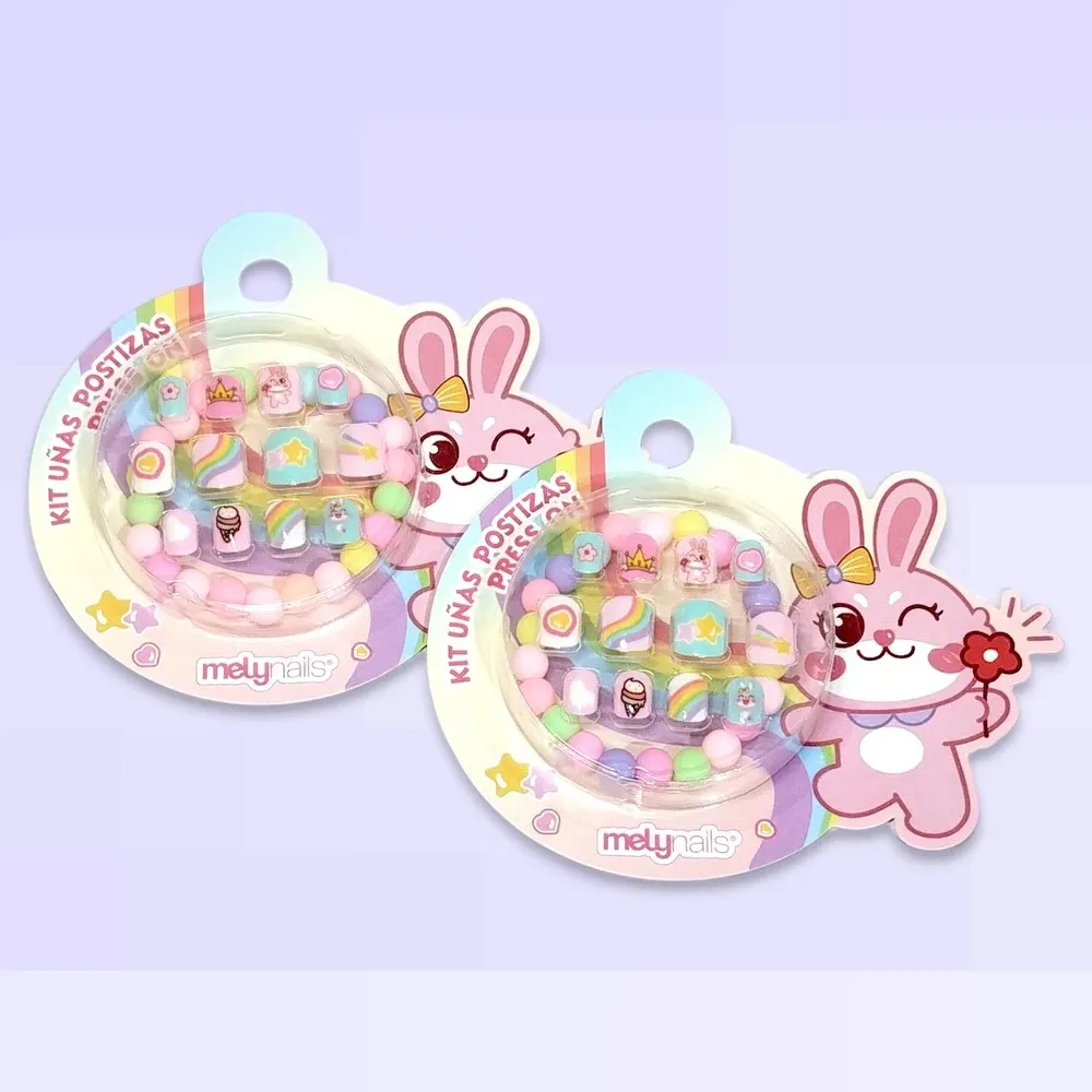 Kit de uñas con pulsera para niñas