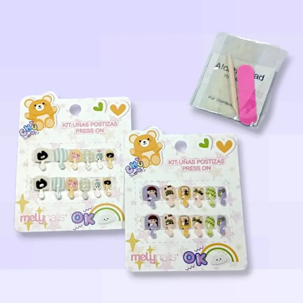 Kit uñas postizas para niñas