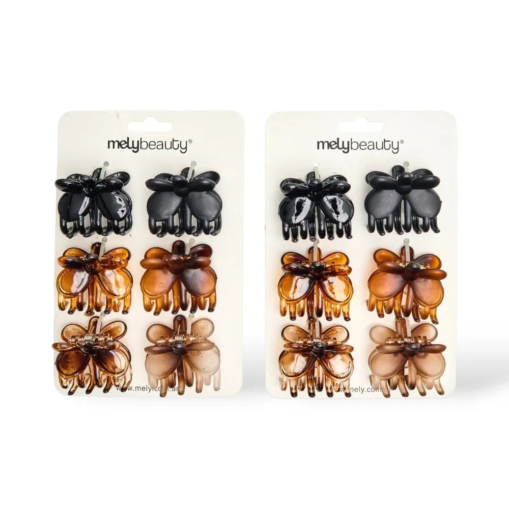 MINI BROCHE DE PELO 4CM MELY x6