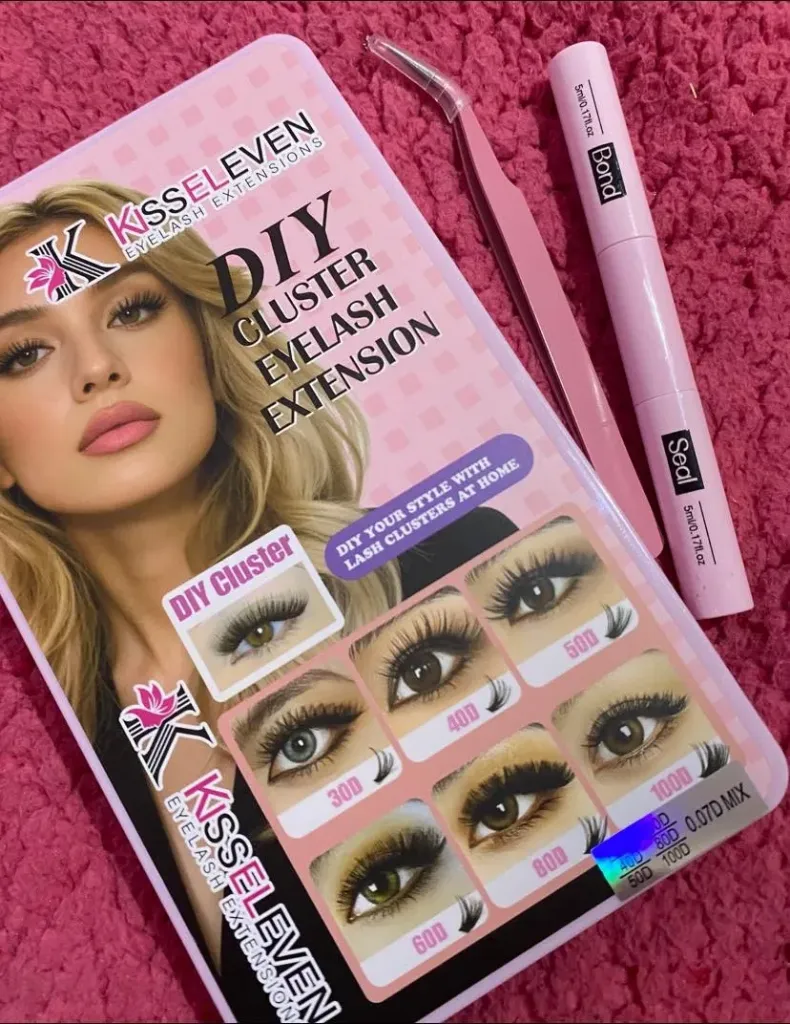 Kit de pestañas en racimos DIY Kiss Eleven