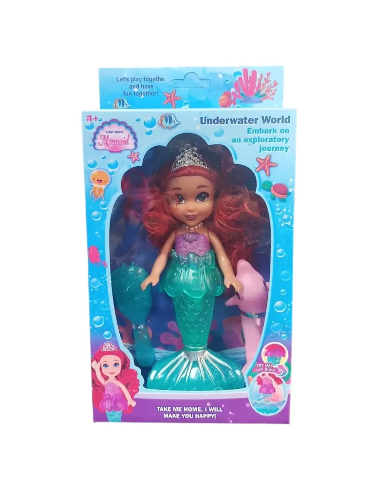 MUÑECA SIRENA CHICA C/LUZ