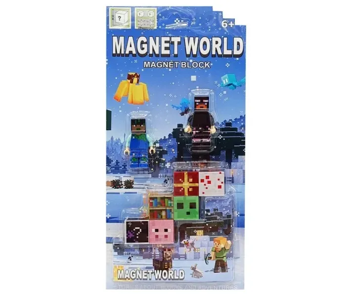 Cubos Imantados de Minecraft 6PC