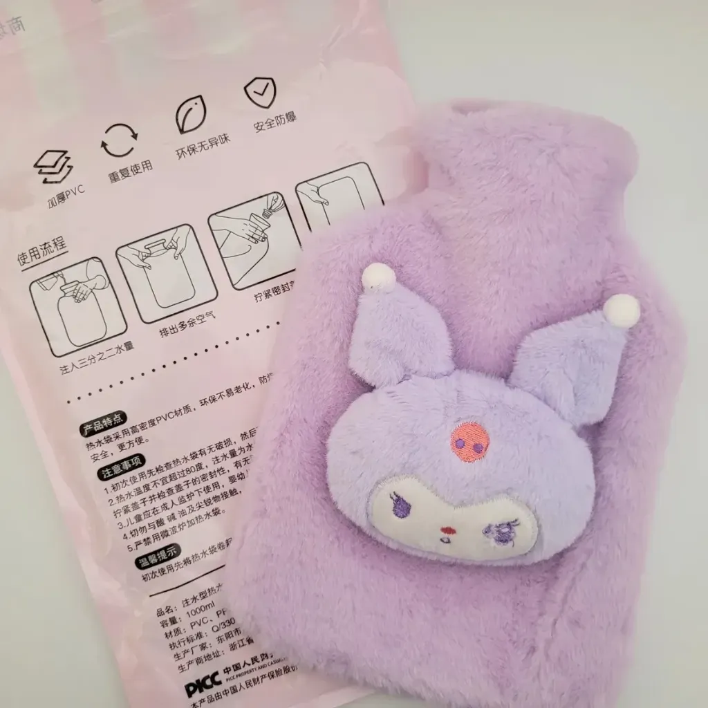Bolsa agua caliente con funda de peluche