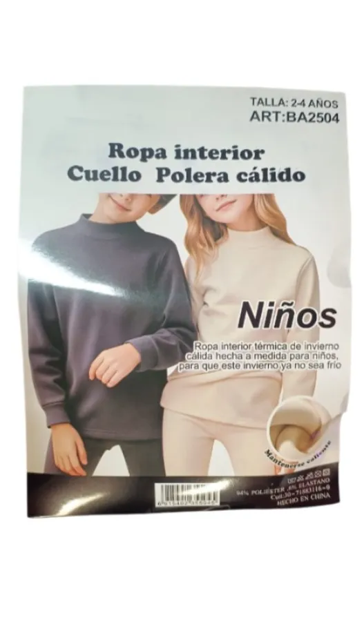 Polera térmica infatil