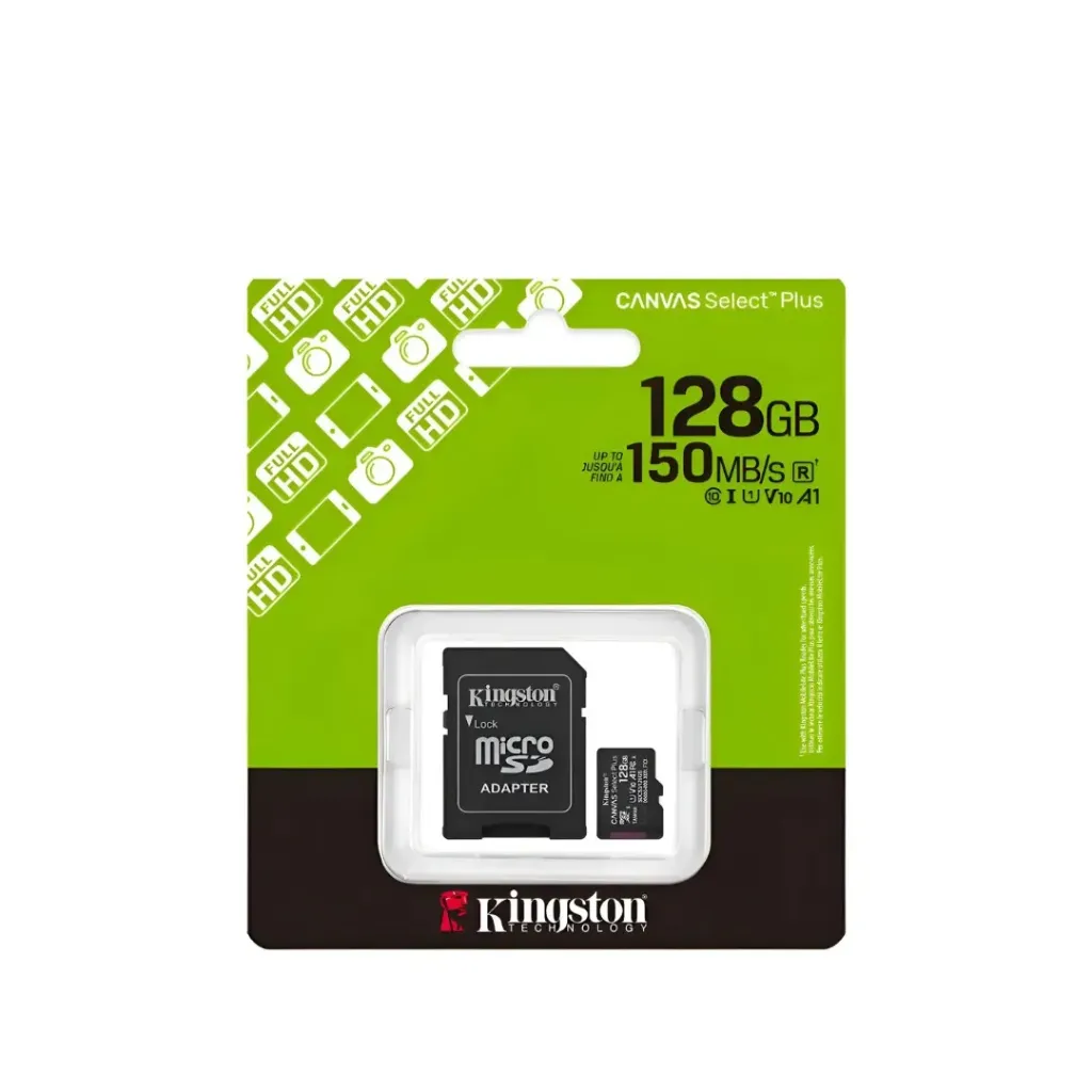 TARJETA SD KINGSTON DE 128GB 150MB/S CLASE 10