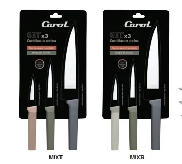 🔵Set x3 cuchillos Carol