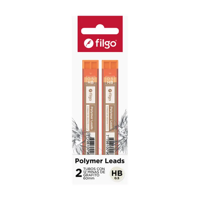 🔵Minas Filgo 0.5 mm HB x2 tubos