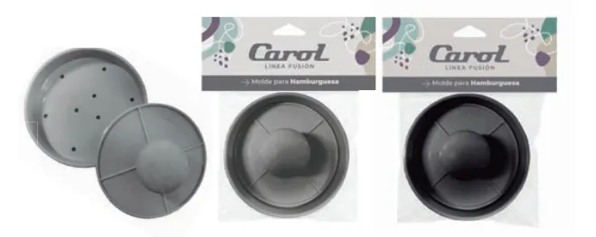 🔵MOLDE DE HAMBURGUESA PLASTICO CAROL