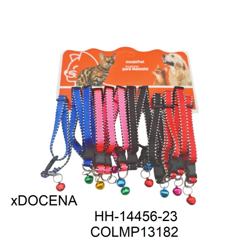 COLLAR LISO CASCABEL 1CM MODAPET X1