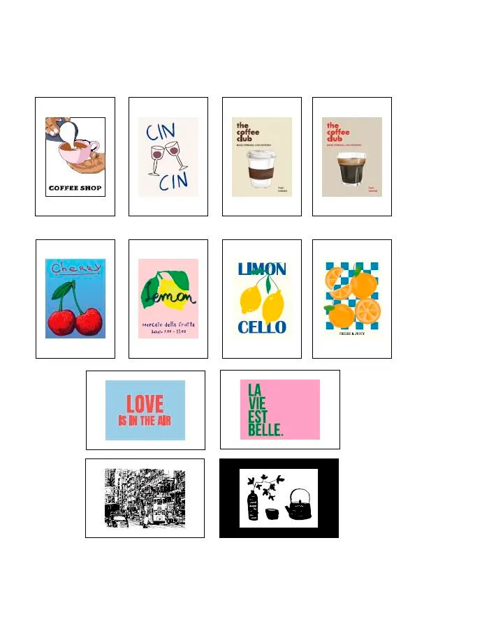 [POS223] Láminas decorativas 20x30
