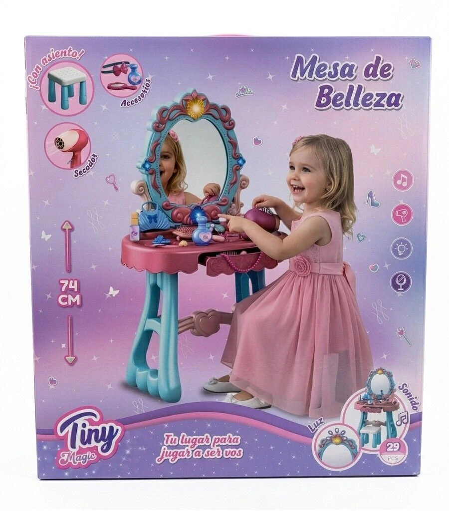 TINY MESA DE BELLEZA PRINCESA C/ACCESORIOS